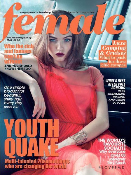Dasha Sergeeva featured on the Female Singapore cover from May 2012