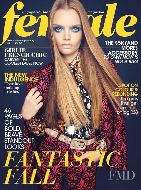 Marthe Wiggers featured on the Female Singapore cover from September 2012