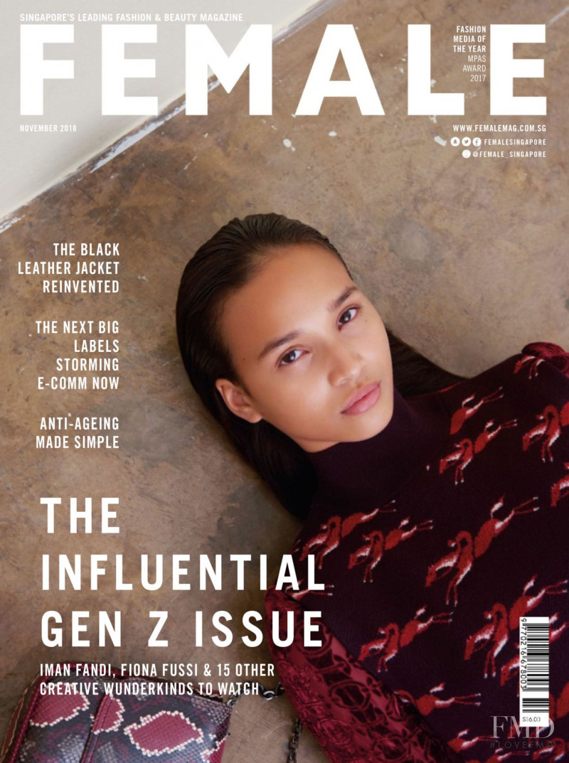  featured on the Female Singapore cover from November 2018
