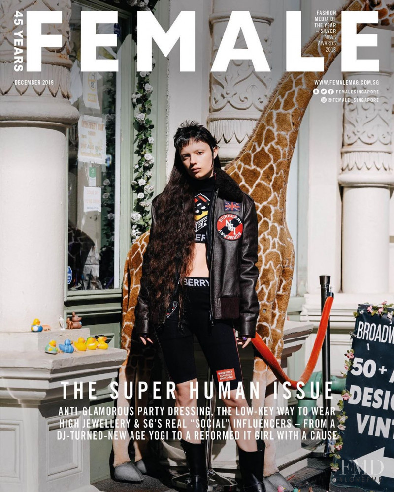 Sara Hiromi Skinner featured on the Female Singapore cover from December 2019