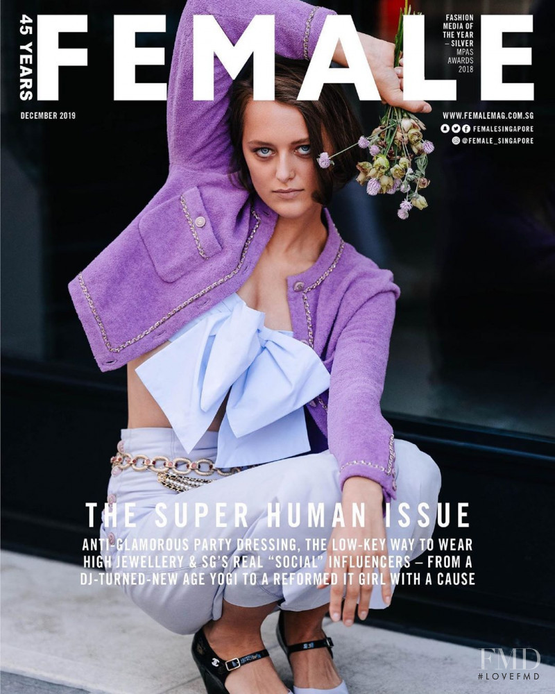 Jip Boxstart featured on the Female Singapore cover from December 2019