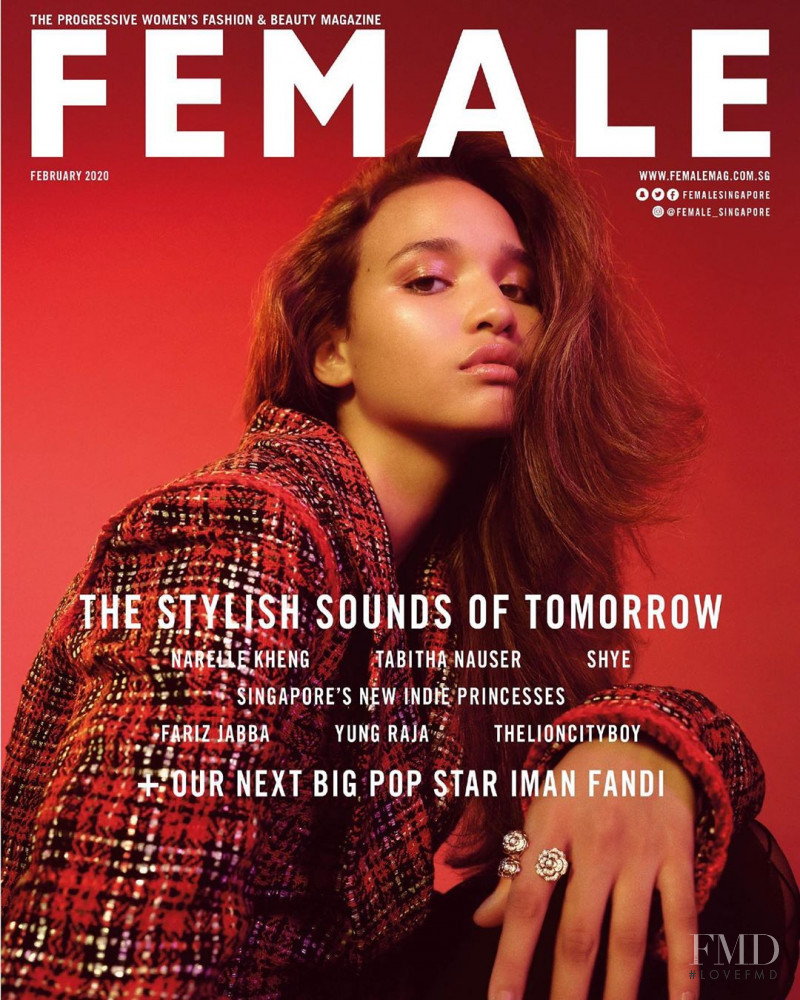 Iman Fandi featured on the Female Singapore cover from February 2020