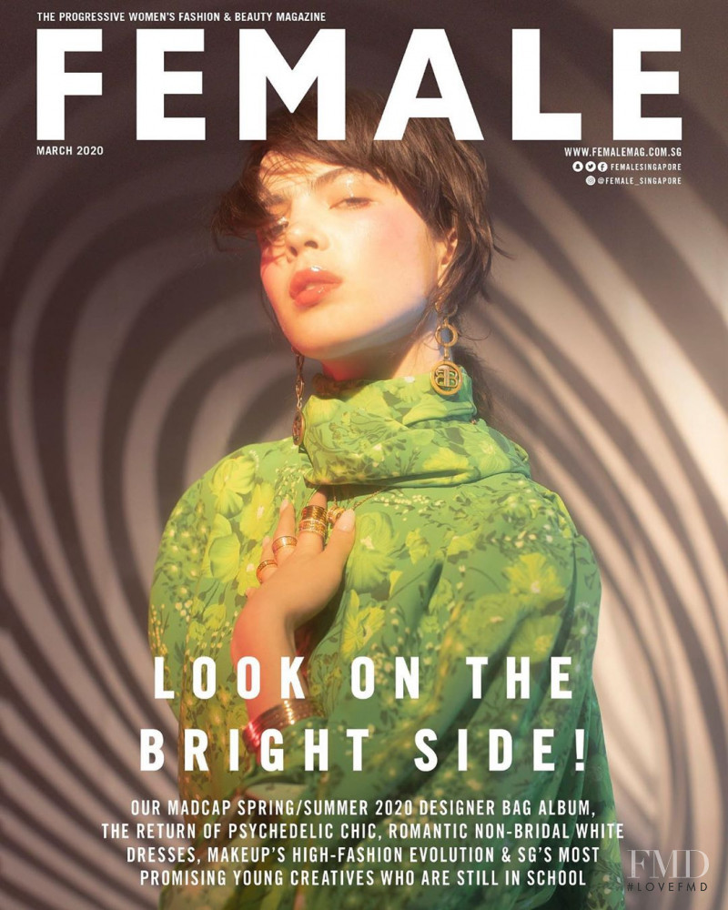 Scarlett Costello featured on the Female Singapore cover from March 2020