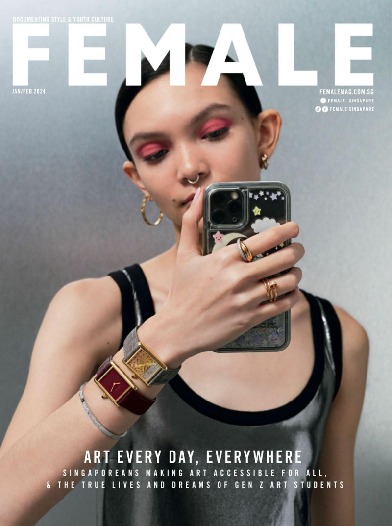  featured on the Female Singapore cover from January 2024