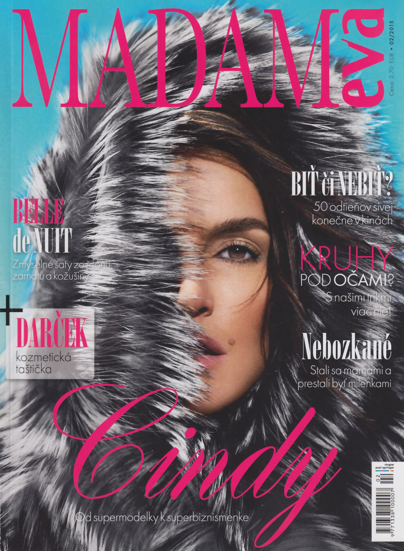 Cindy Crawford featured on the MADAM eva cover from February 2015