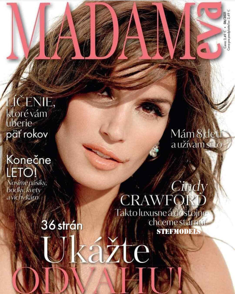 Cindy Crawford featured on the MADAM eva cover from June 2021