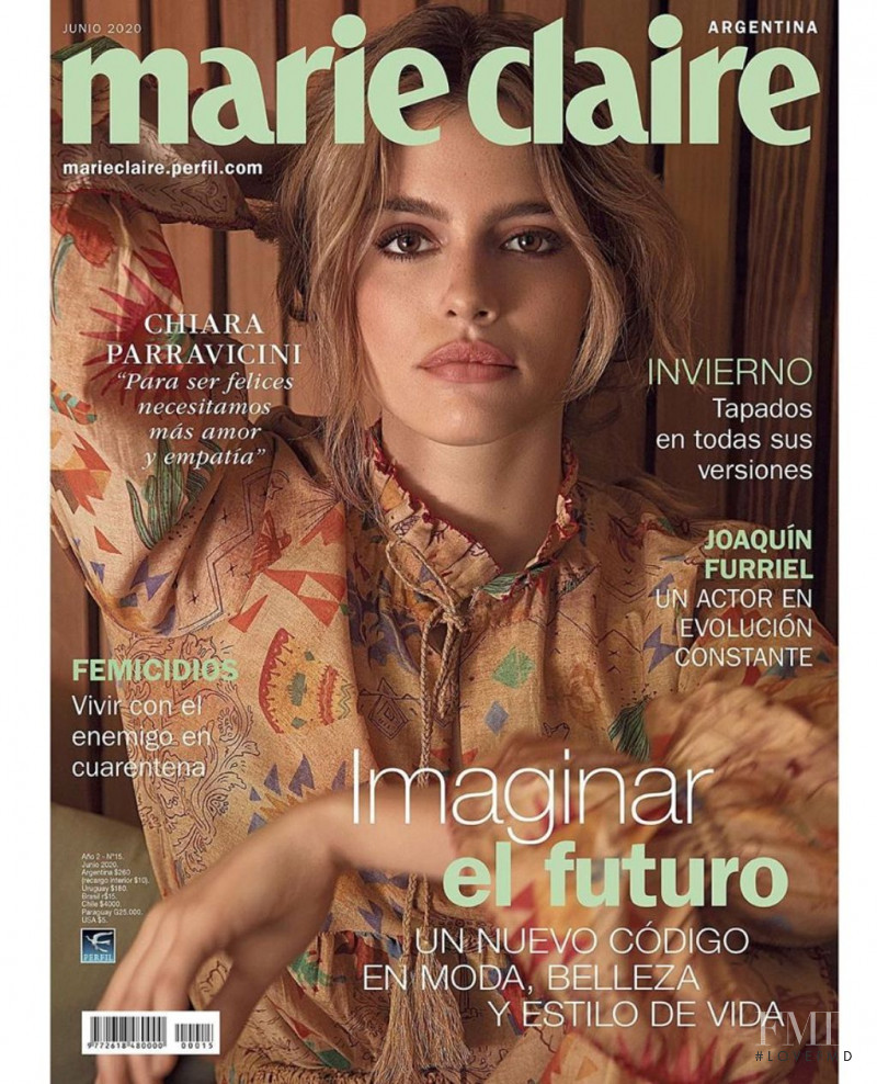 Chiara Parravicini  featured on the Marie Claire Argentina cover from June 2020