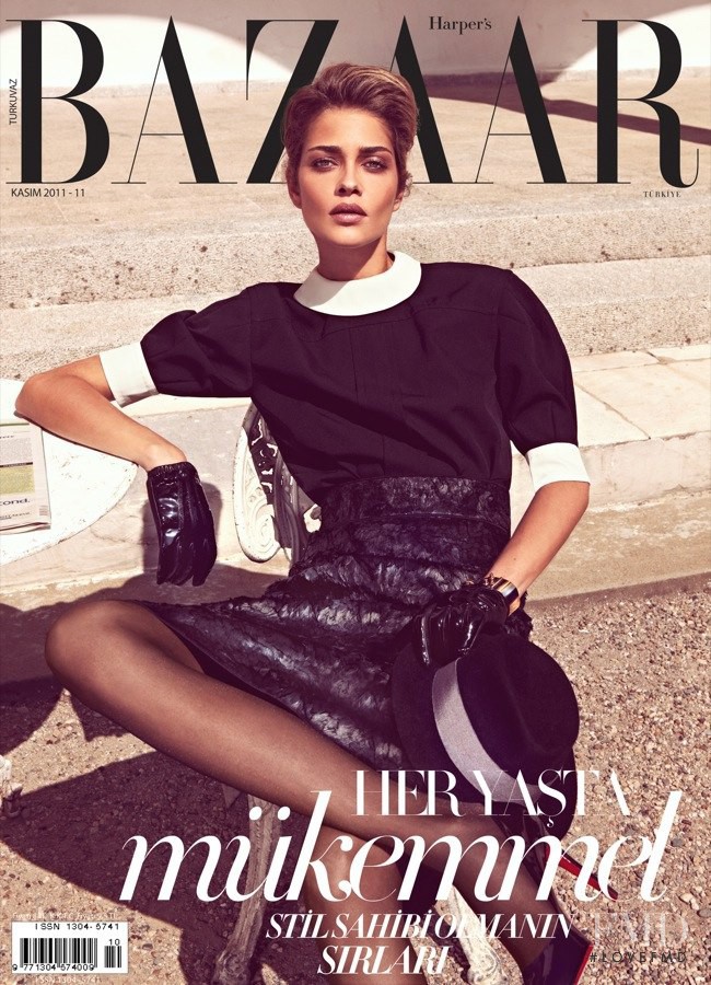 Ana Beatriz Barros featured on the Harper\'s Bazaar Turkey cover from November 2011