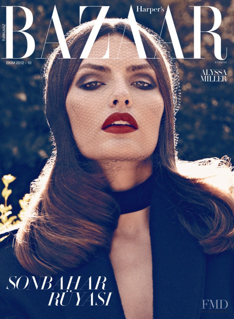 Alyssa Miller featured on the Harper\'s Bazaar Turkey cover from October 2012