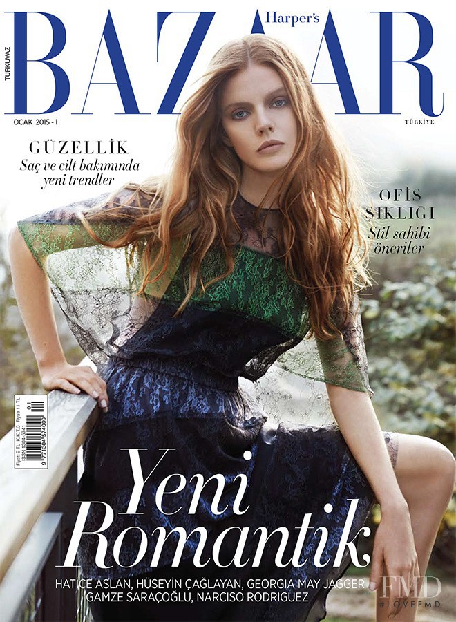 Tuanne Froemming featured on the Harper\'s Bazaar Turkey cover from January 2015