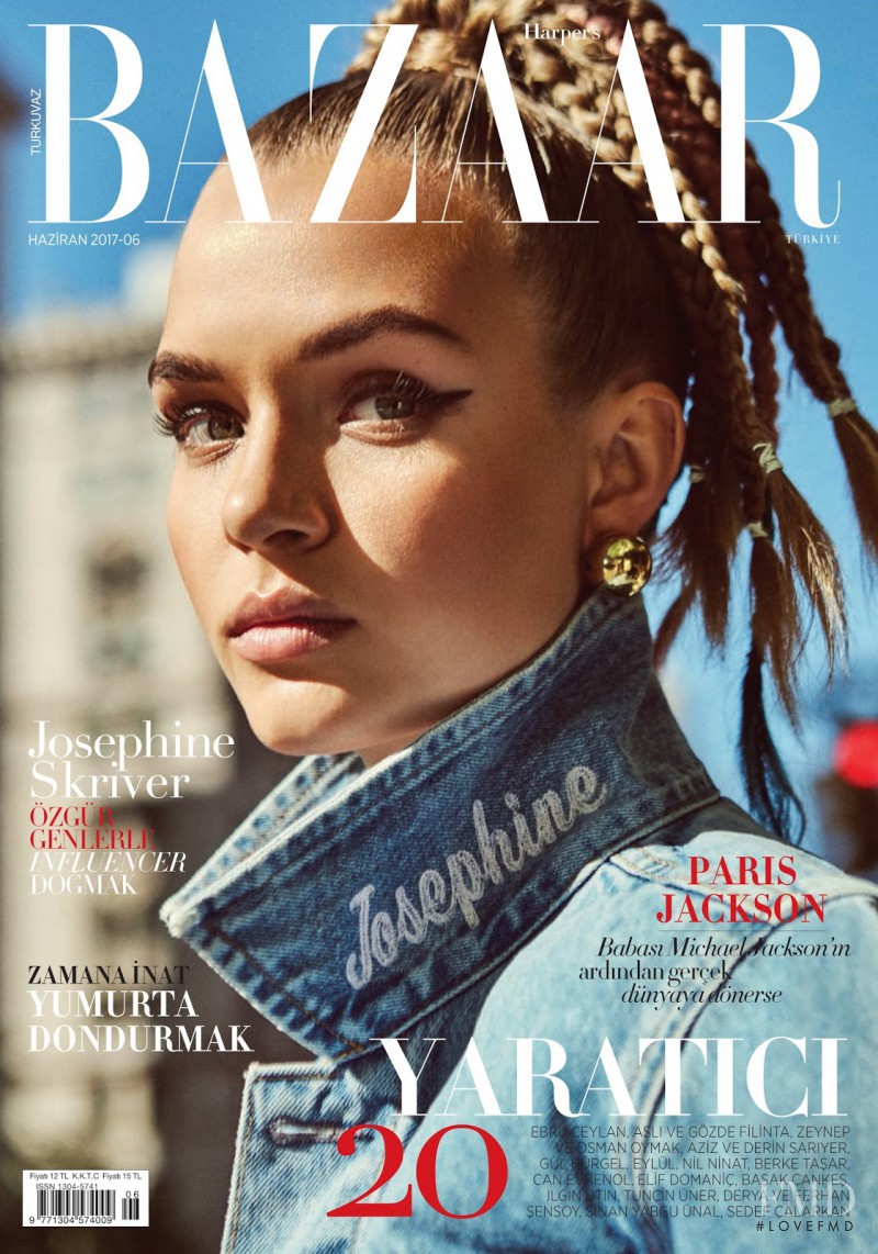 Josephine Skriver featured on the Harper\'s Bazaar Turkey cover from June 2017
