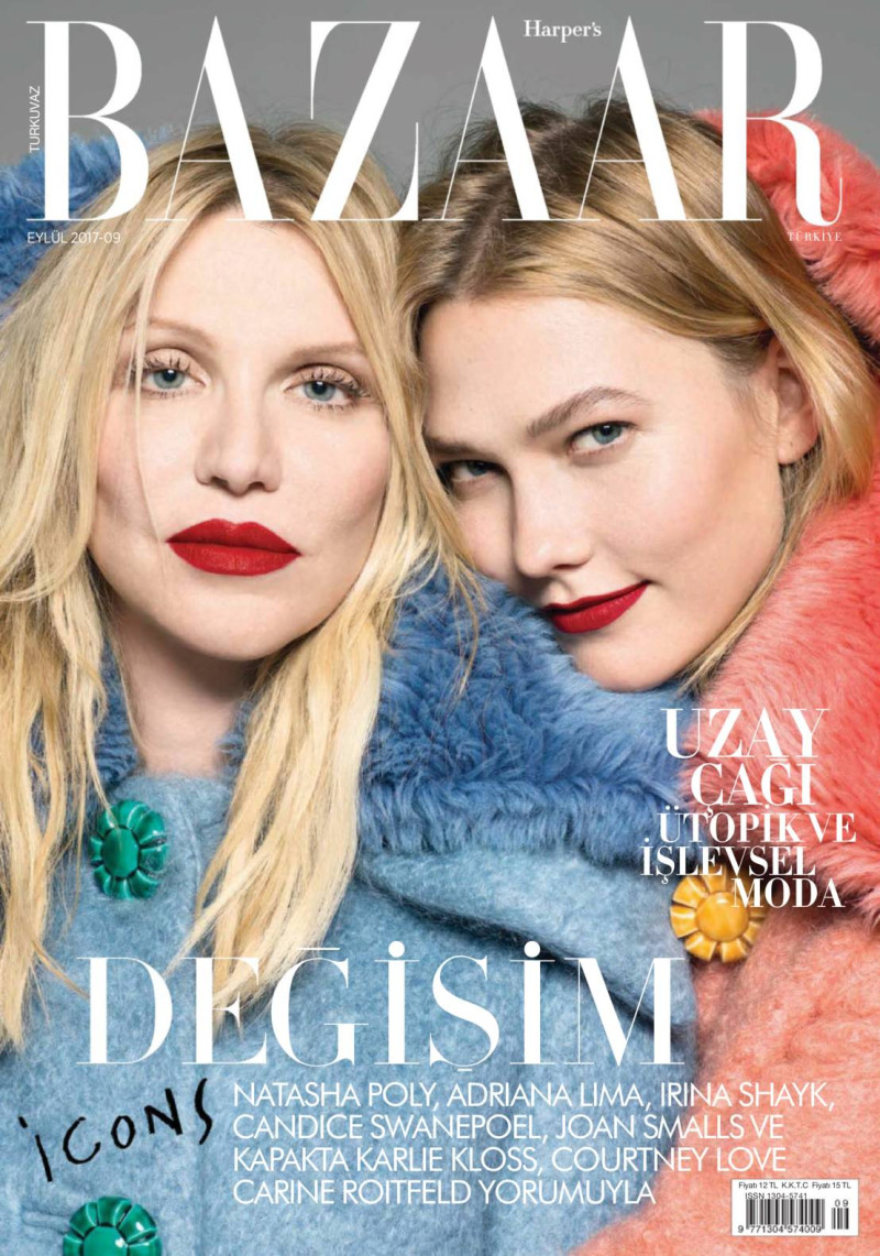 Courtney Love featured on the Harper\'s Bazaar Turkey cover from September 2017