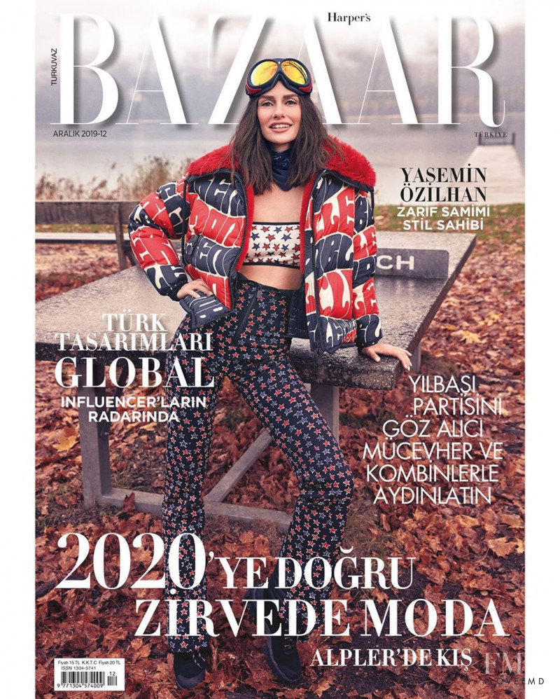 Yasemin Ozilhan featured on the Harper\'s Bazaar Turkey cover from December 2019