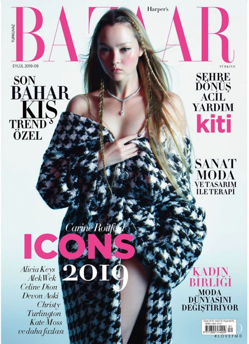 Devon Aoki featured on the Harper\'s Bazaar Turkey cover from September 2019