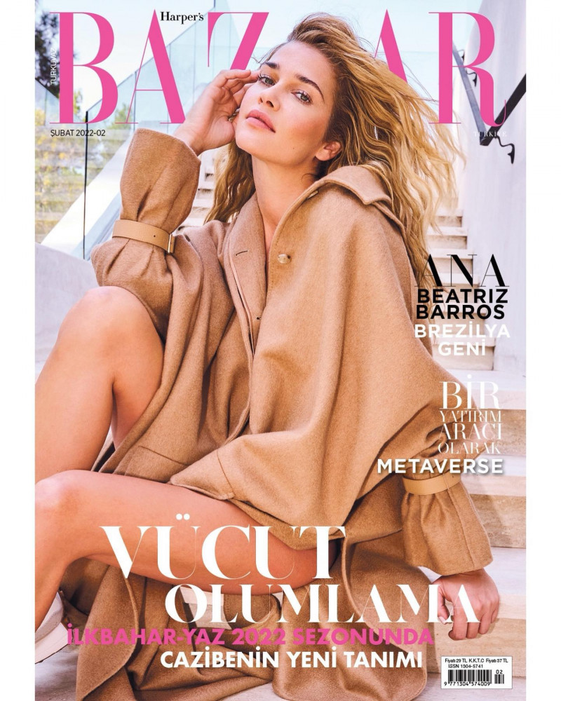 Ana Beatriz Barros featured on the Harper\'s Bazaar Turkey cover from February 2022