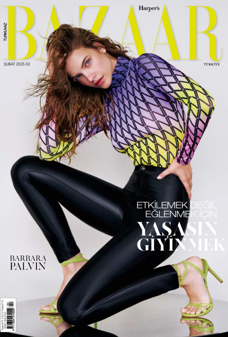 Barbara Palvin featured on the Harper\'s Bazaar Turkey cover from February 2023