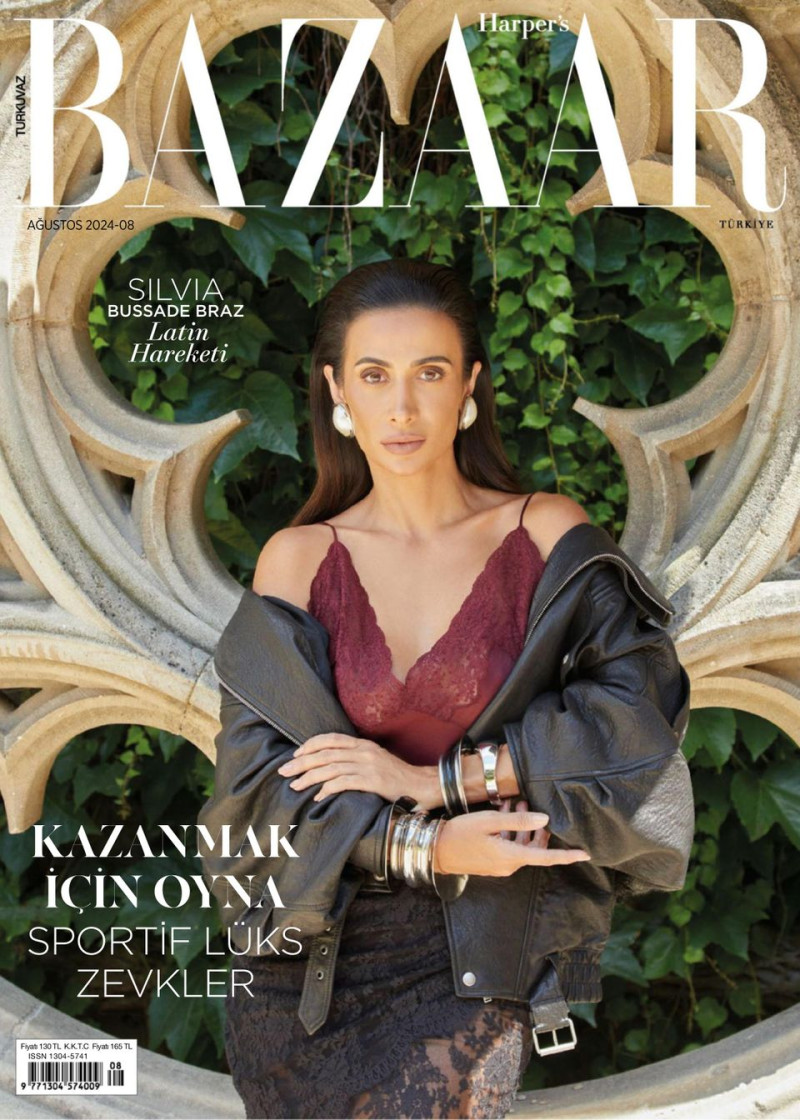 Silvia Braz featured on the Harper\'s Bazaar Turkey cover from August 2024