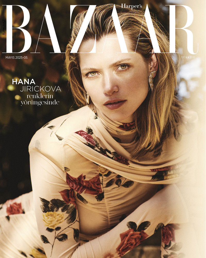 Hana Jirickova featured on the Harper\'s Bazaar Turkey cover from May 2025