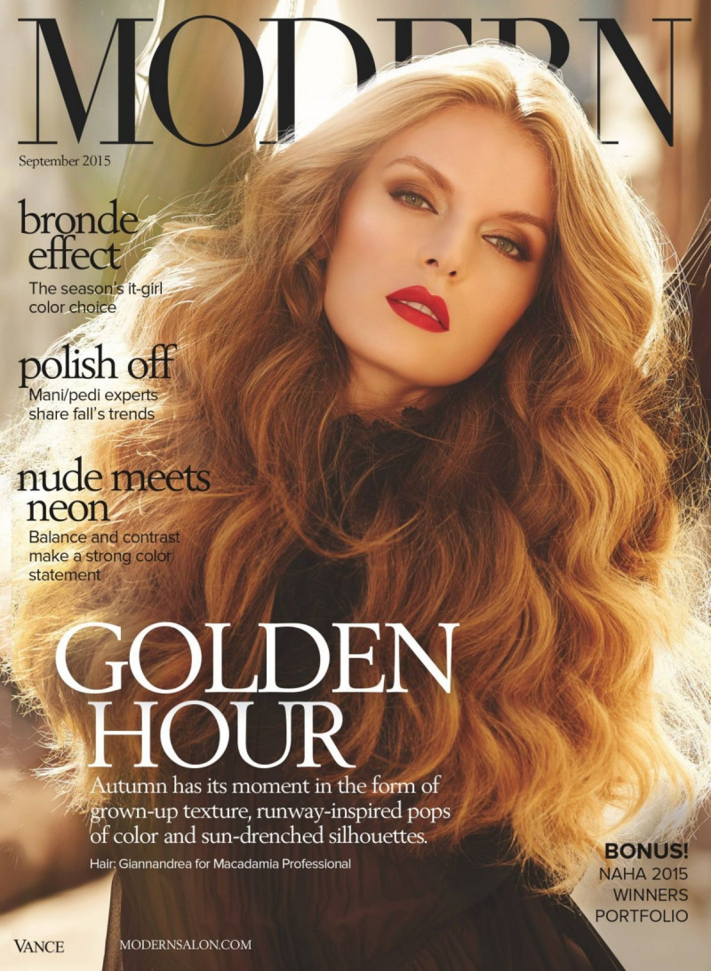  featured on the Modern Salon cover from September 2015