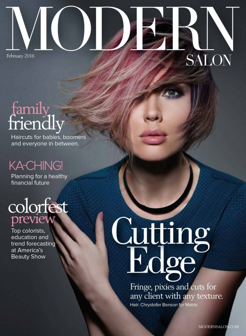  featured on the Modern Salon cover from February 2016