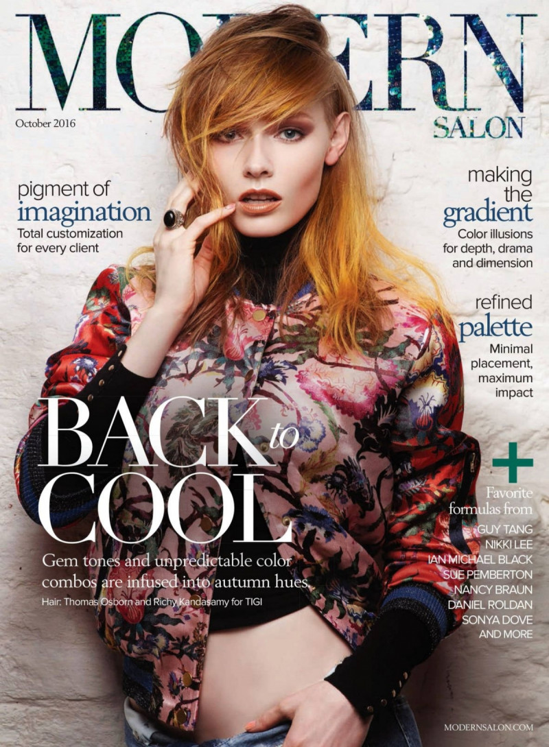  featured on the Modern Salon cover from October 2016