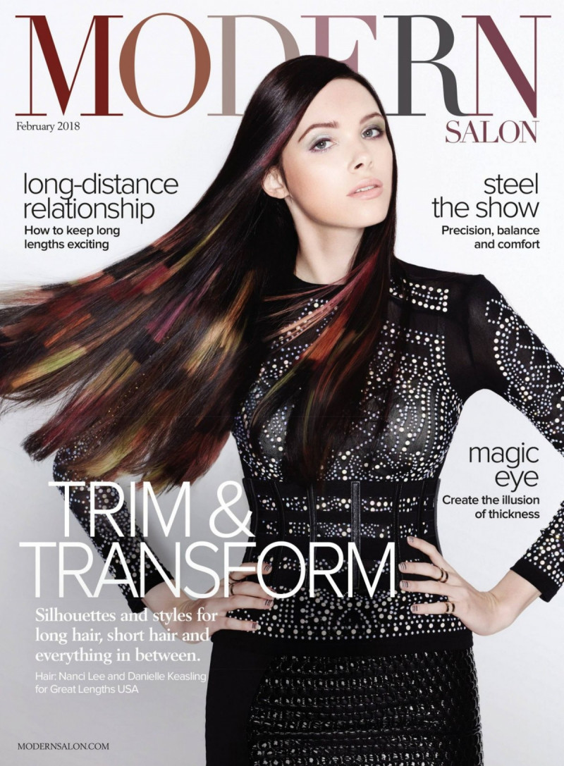  featured on the Modern Salon cover from February 2018