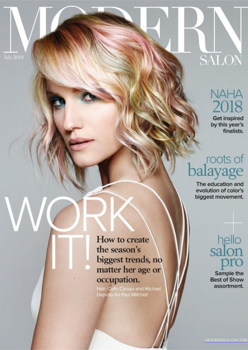  featured on the Modern Salon cover from July 2018