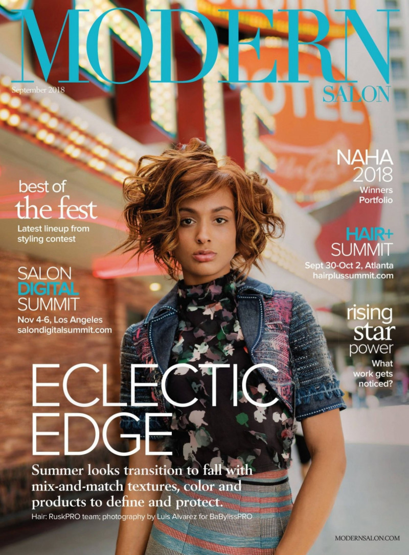  featured on the Modern Salon cover from September 2018