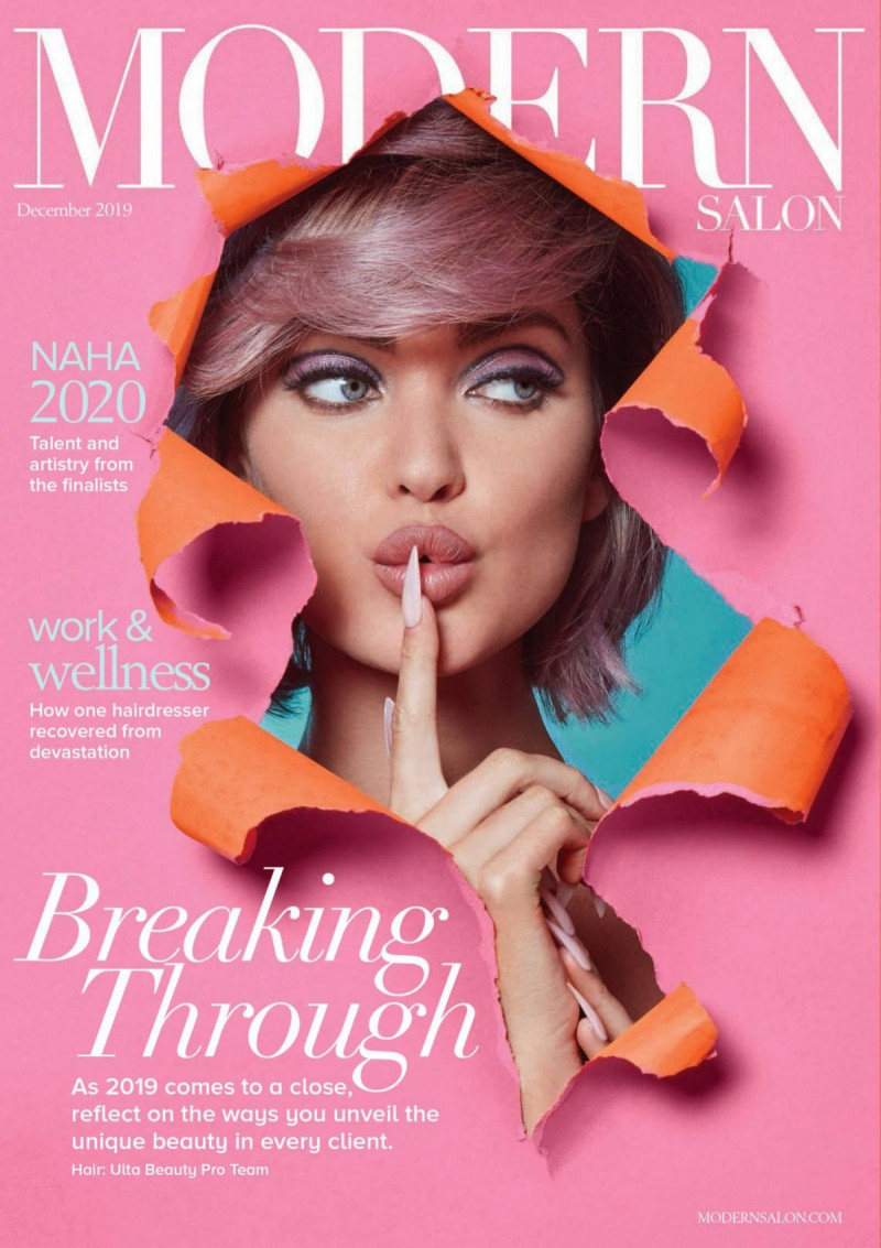  featured on the Modern Salon cover from December 2019