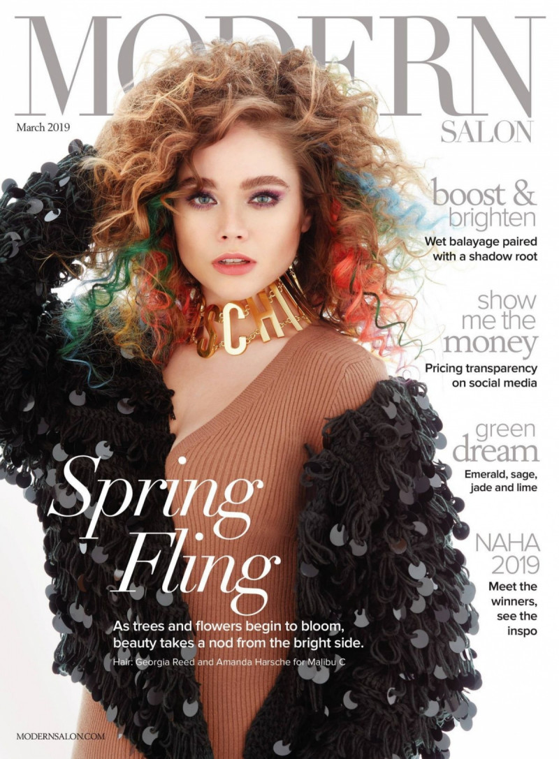  featured on the Modern Salon cover from March 2019