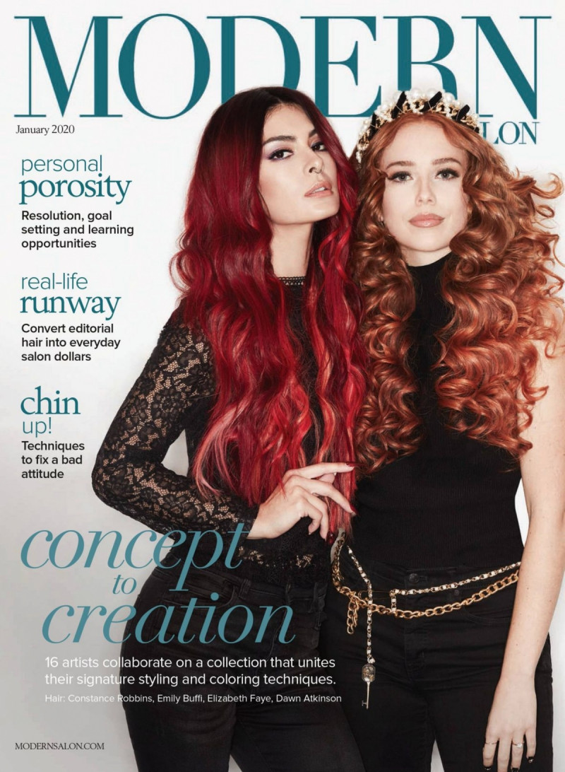  featured on the Modern Salon cover from January 2020