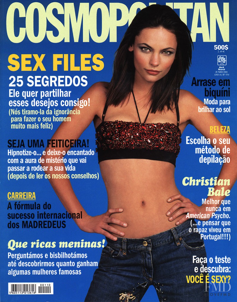 Clare Durkin featured on the Cosmopolitan Portugal cover from June 2001