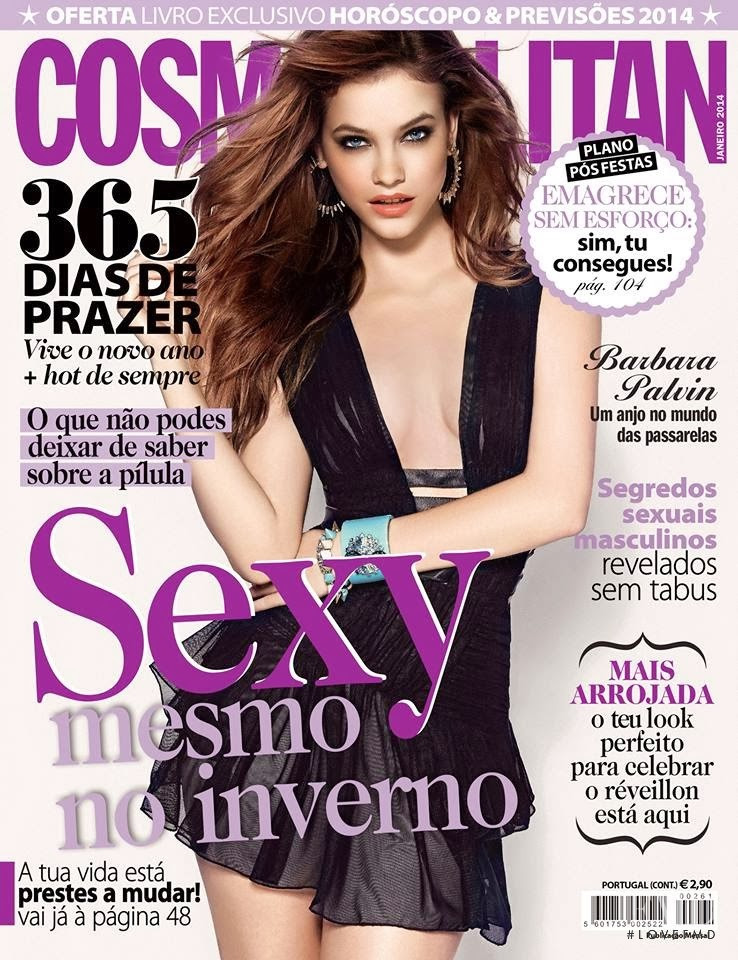 Barbara Palvin featured on the Cosmopolitan Portugal cover from January 2014