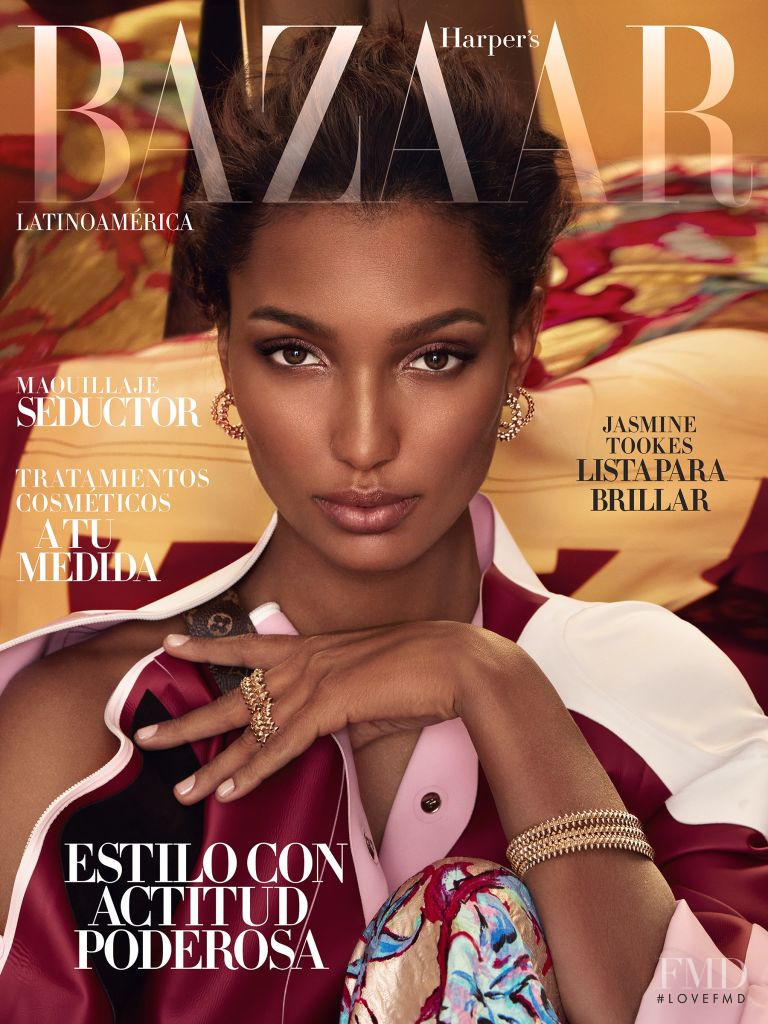 Jasmine Tookes featured on the Harper\'s Bazaar Latin America cover from April 2019