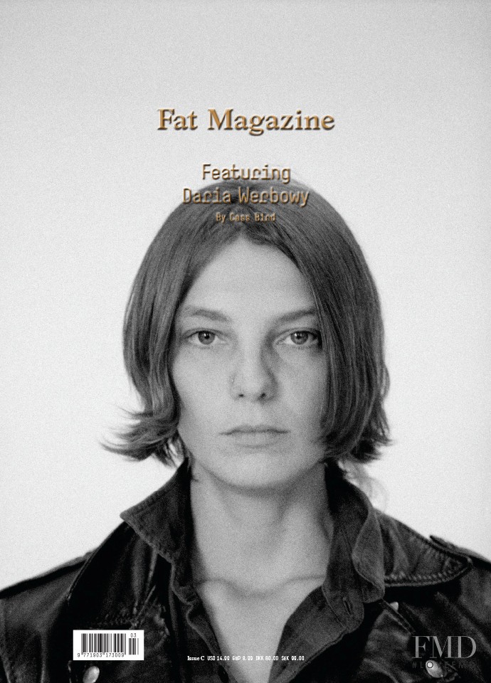 Daria Werbowy featured on the FAT cover from December 2012