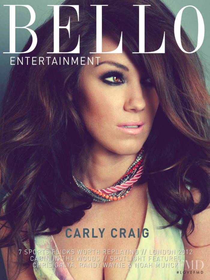 Carly Craig featured on the Bello cover from April 2012