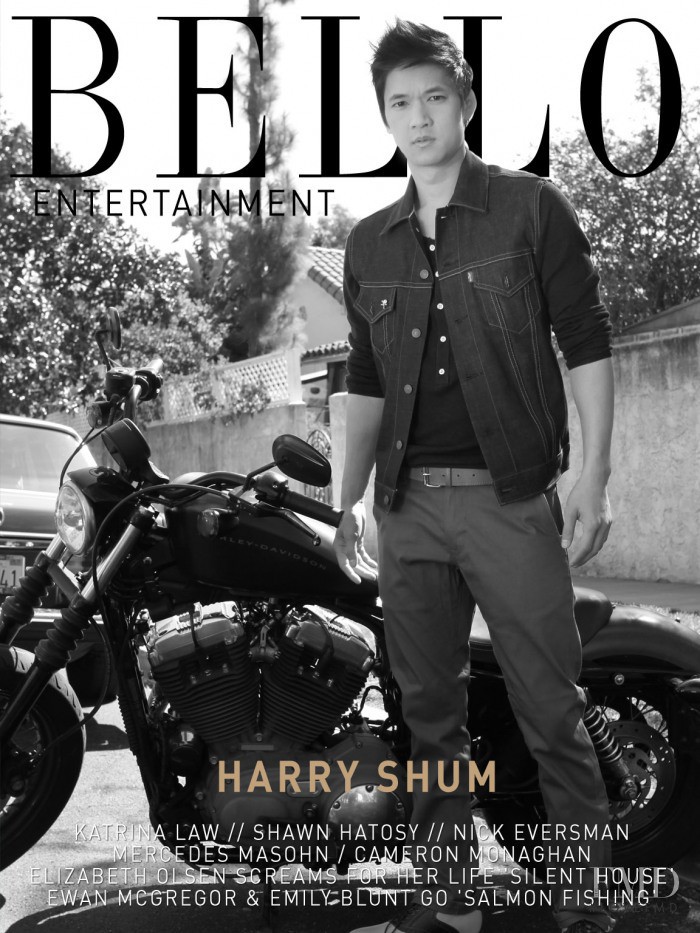 Harry Shum featured on the Bello cover from March 2012