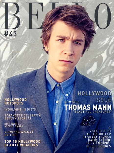 Thomas Mann featured on the Bello cover from February 2013