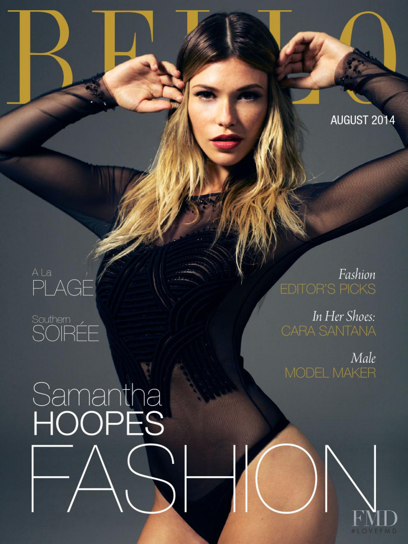 Samantha Hoopes featured on the Bello cover from August 2014