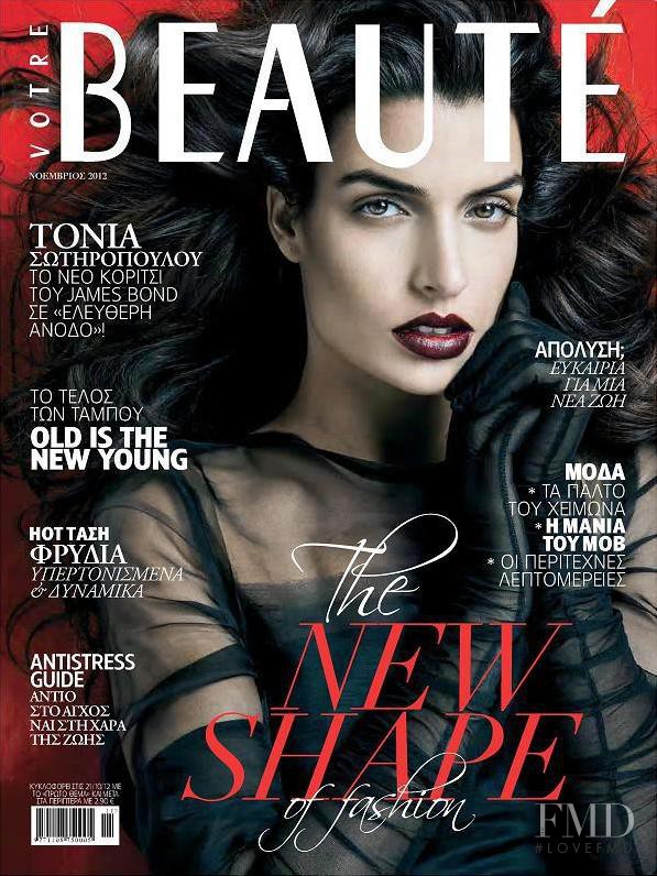 Tonia Sotiropoulou featured on the Beauté Greece cover from November 2012