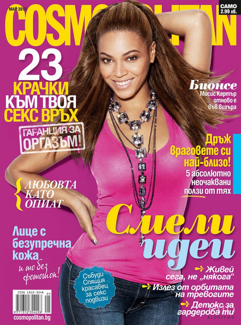 Beyoncé Knowles featured on the Cosmopolitan Bulgaria cover from May 2013