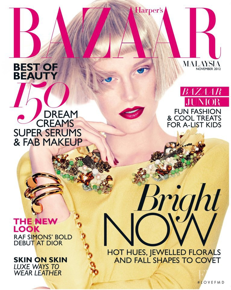 Quinta Witzel featured on the Harper\'s Bazaar Malaysia cover from November 2012
