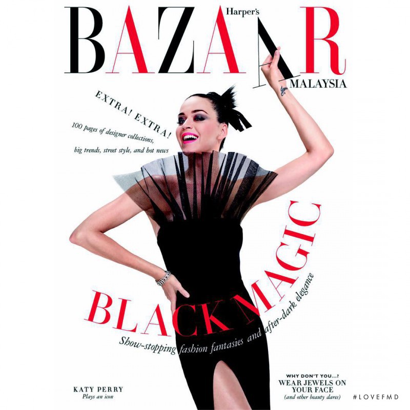 Katy Perry featured on the Harper\'s Bazaar Malaysia cover from September 2015