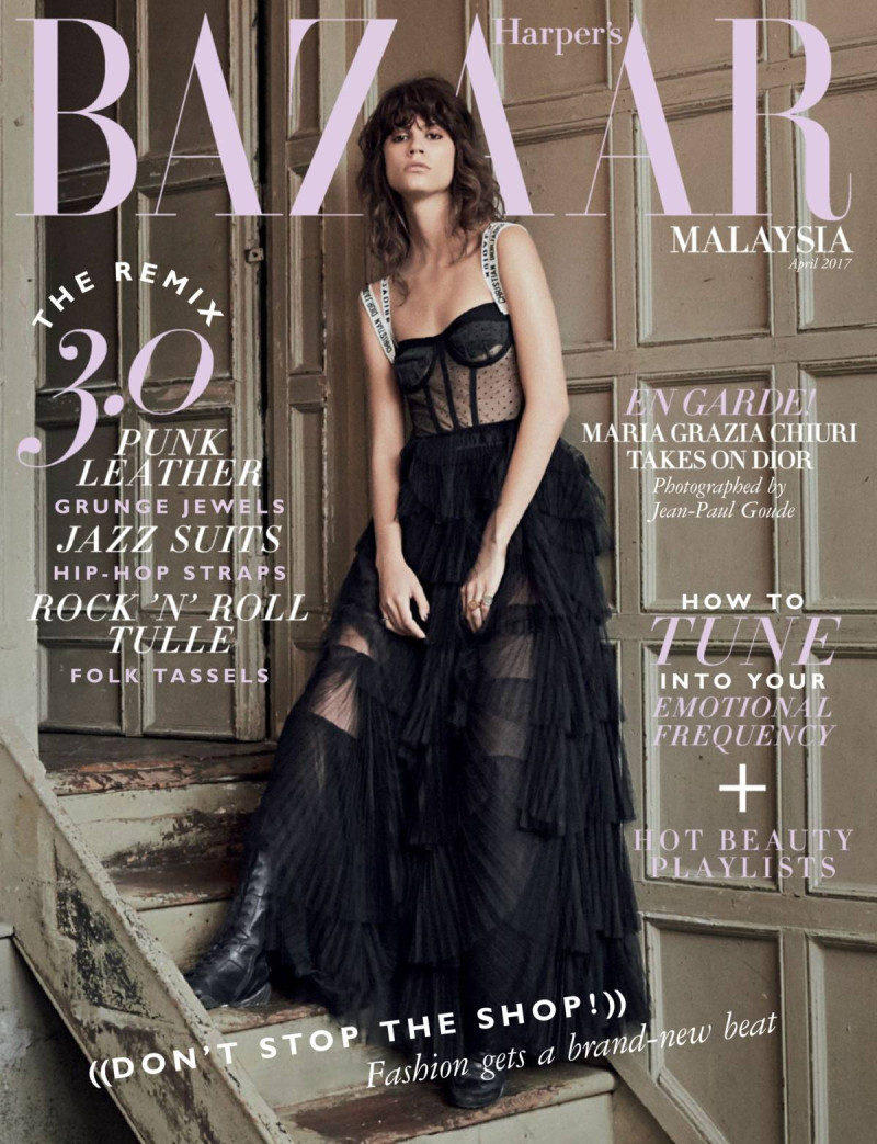 Antonina Petkovic featured on the Harper\'s Bazaar Malaysia cover from April 2017