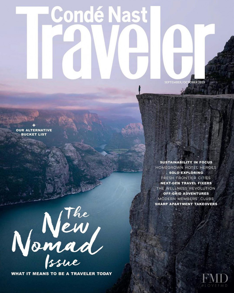  featured on the Condé Nast Traveler cover from September 2019