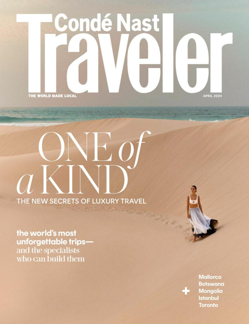 Giselle Norman featured on the Condé Nast Traveler cover from April 2024