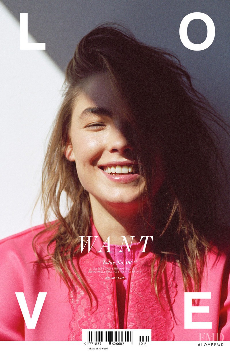 Bambi Northwood-Blyth featured on the Love Want cover from March 2013