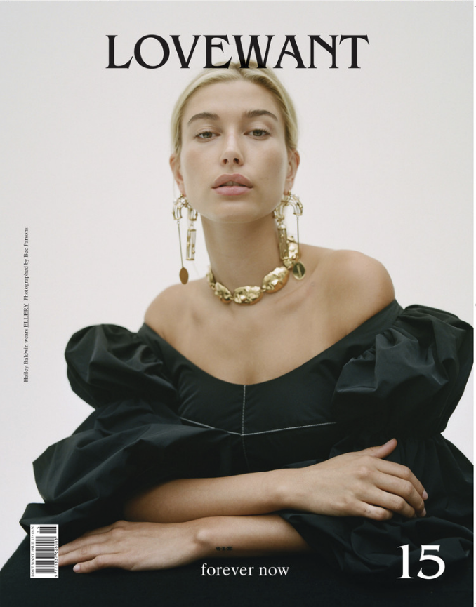 Hailey Baldwin Bieber featured on the Love Want cover from September 2018