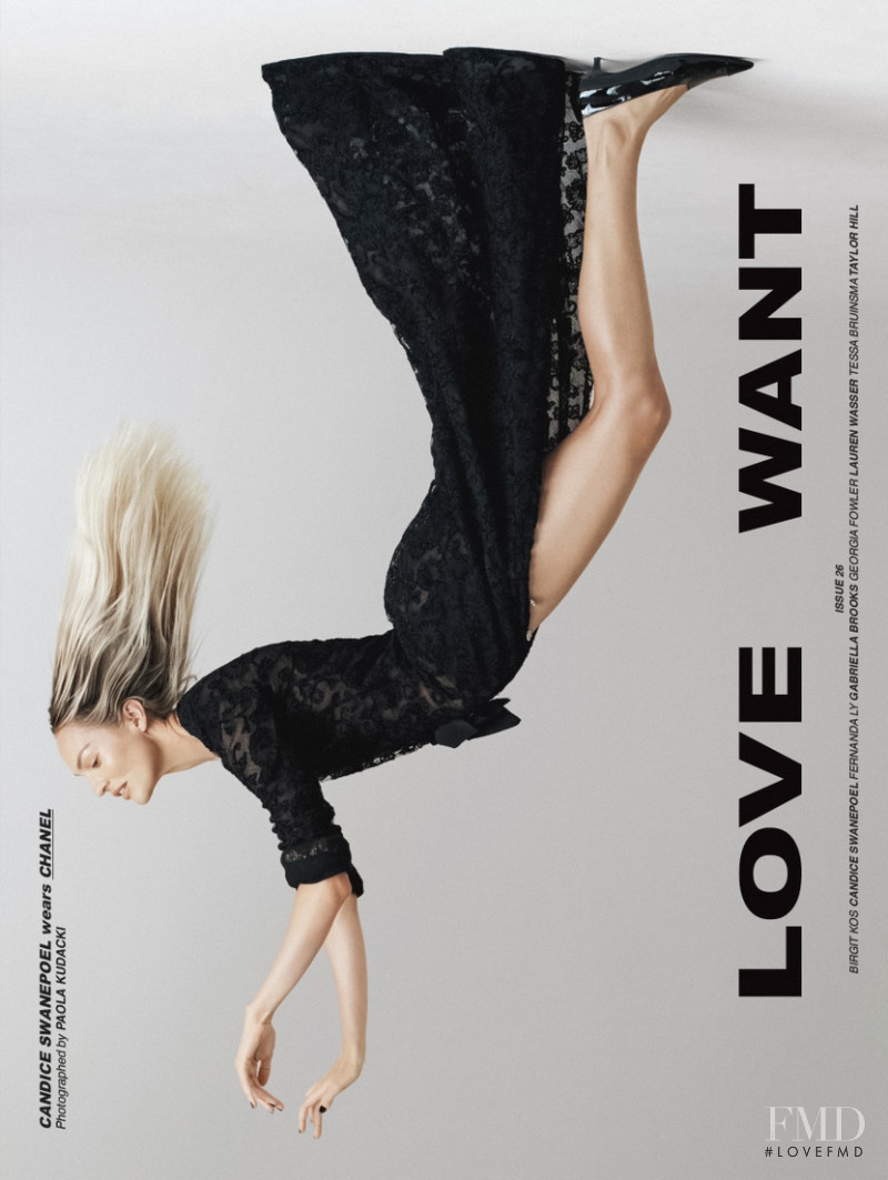 Candice Swanepoel featured on the Love Want cover from November 2022