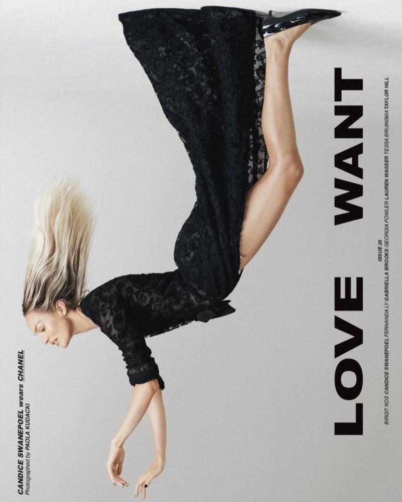 Candice Swanepoel featured on the Love Want cover from October 2022